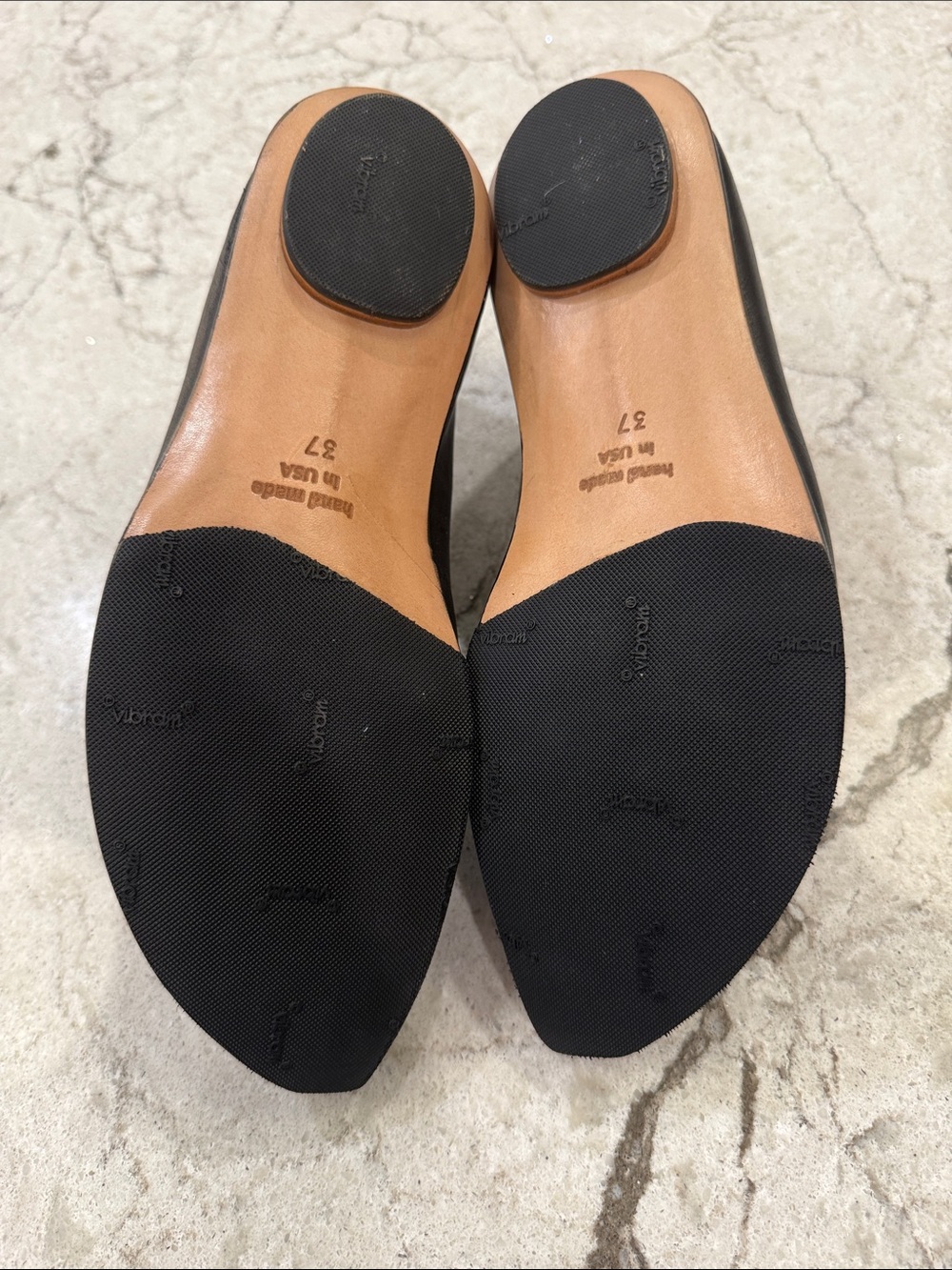 Women’s Black Leather Slip-On Loafers - Picture 2 of 6